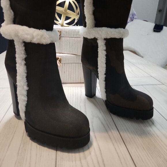 ✨ JenniferLe VAUGHAN II Camo Heel Boots – Size 10 ✨ - Picture 7 of 10